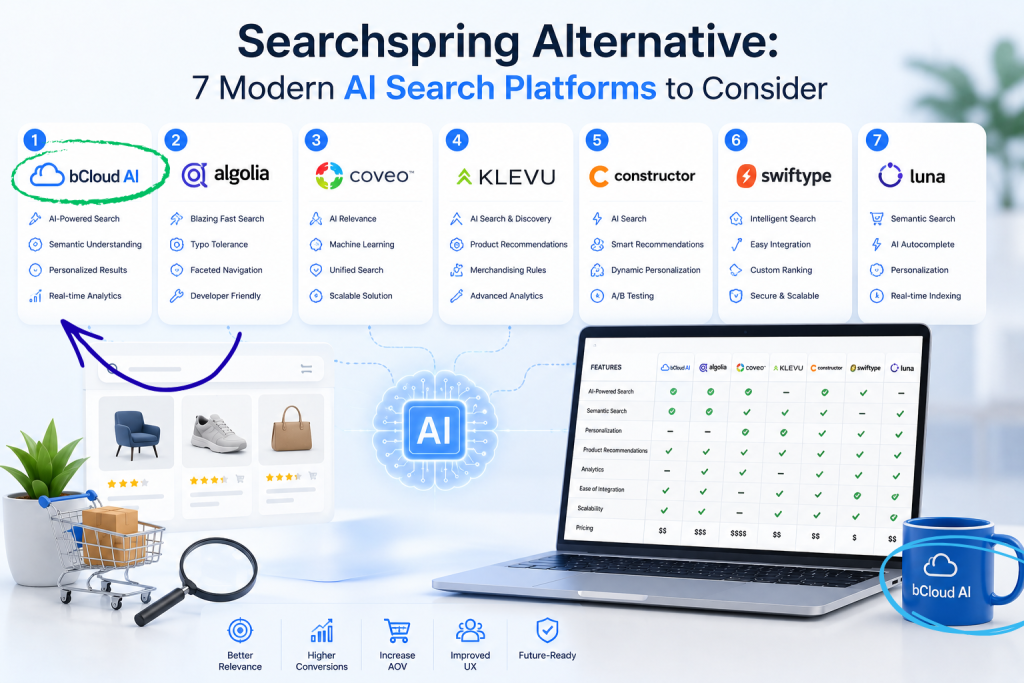 searchspring alternative comparison by bCloud AI