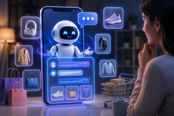 conversational commerce AI chat shopping by bCloud AI