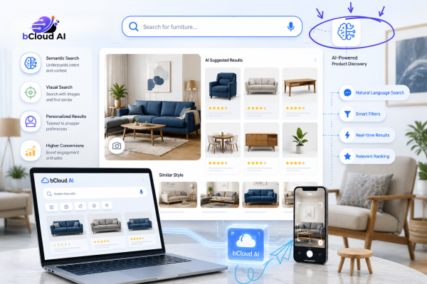 furniture search engine AI product discovery by bCloud AI