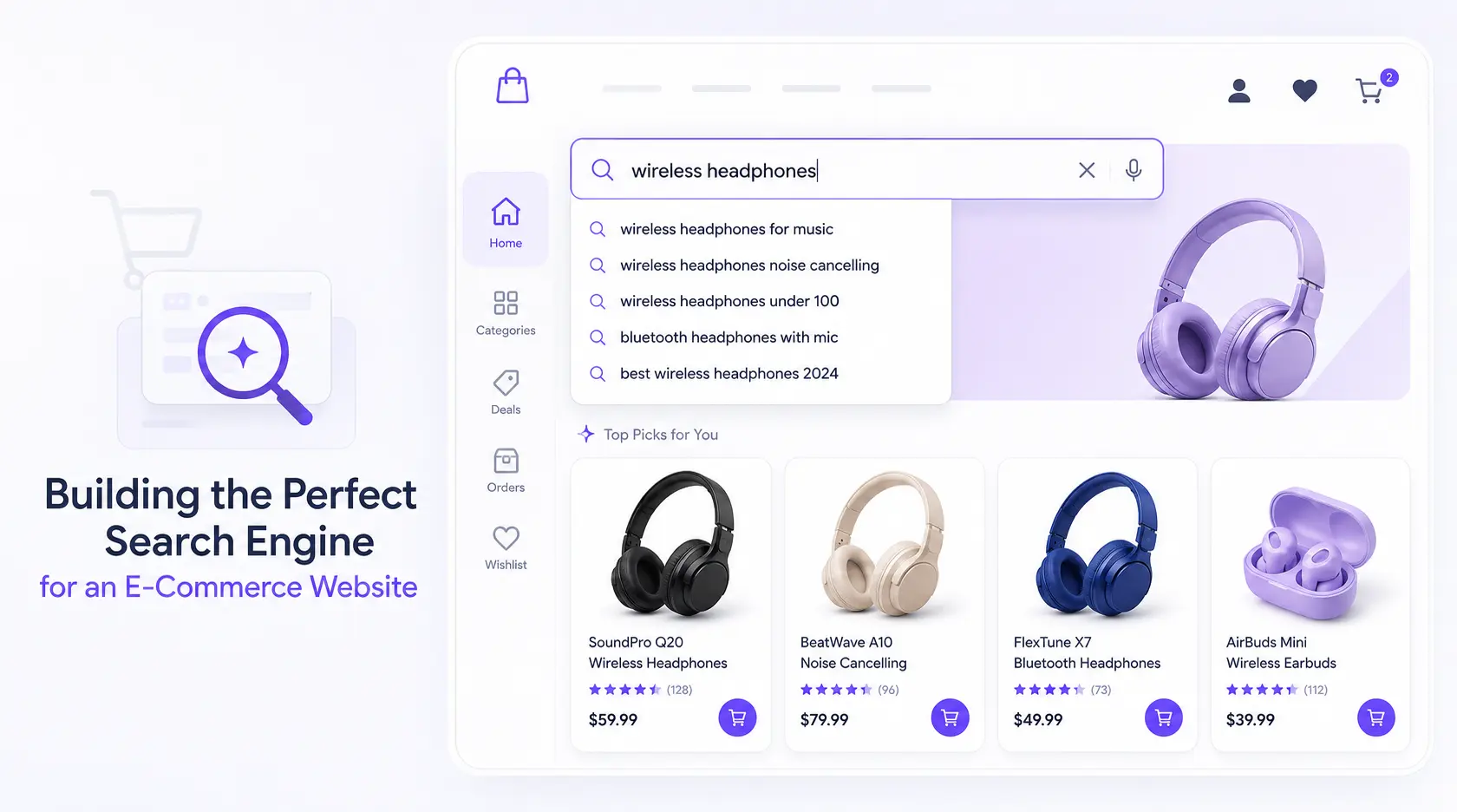 search engine for ecommerce website