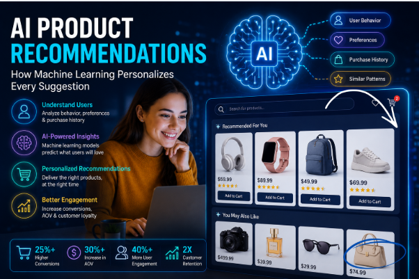 AI product recommendations personalized ecommerce by bCloud AI