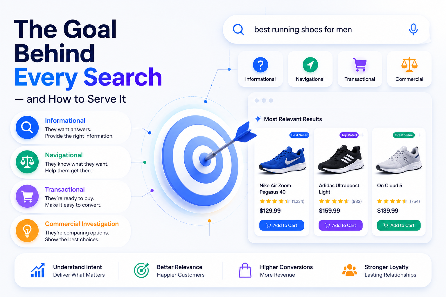 user intent types in search explained by bCloud AI
