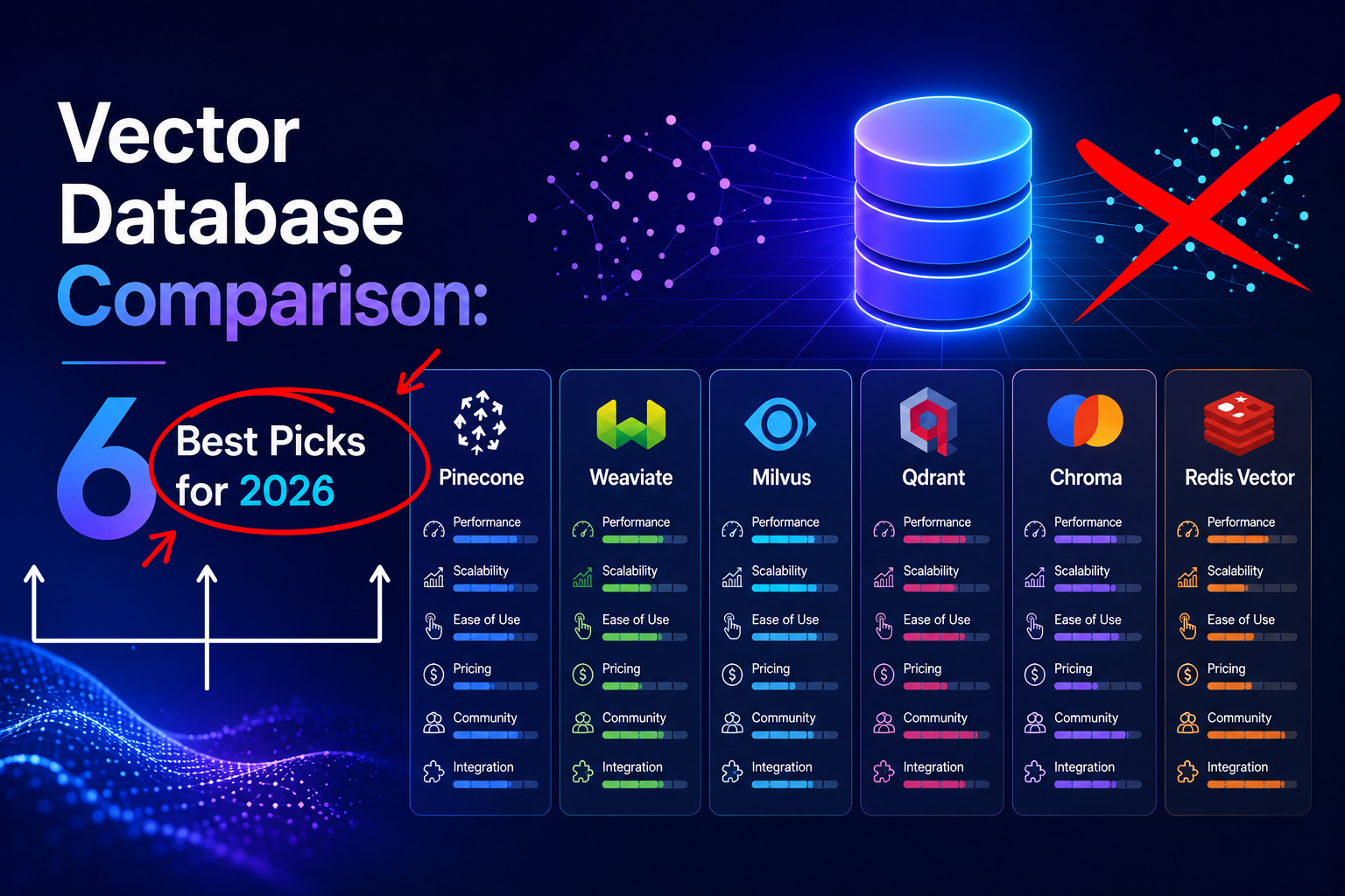 Vector Database Comparison: 6 Best Picks for 2026