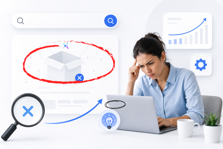 zero results search recovery AI ecommerce by bCloud AI