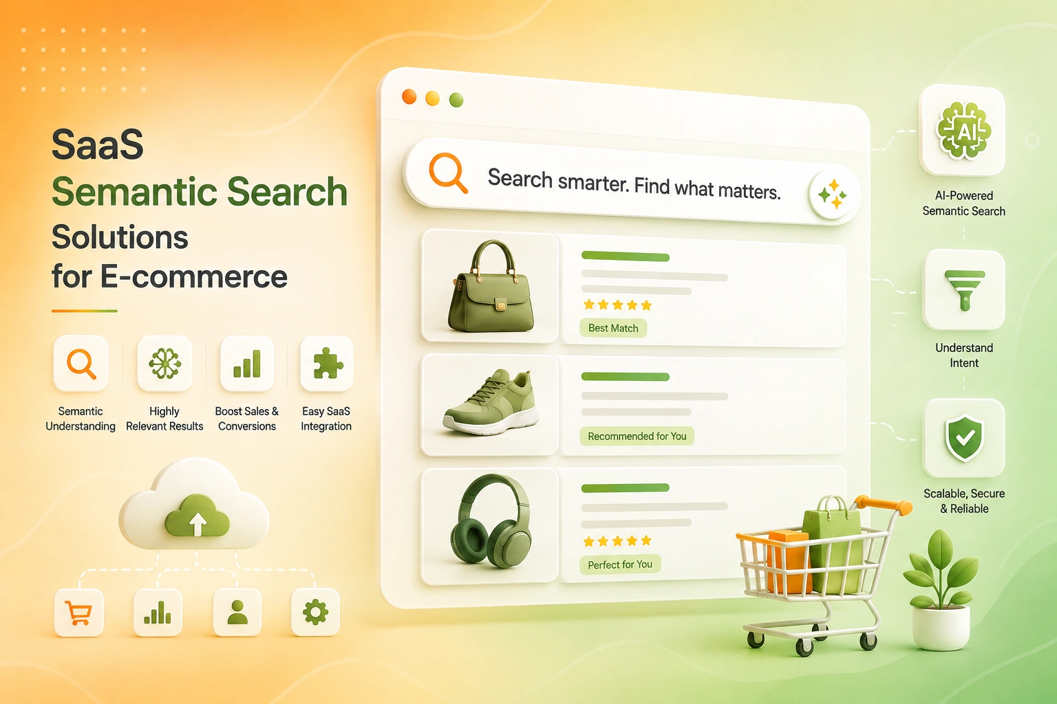 SaaS semantic search solutions for e-commerce delivering AI product discovery without infrastructure