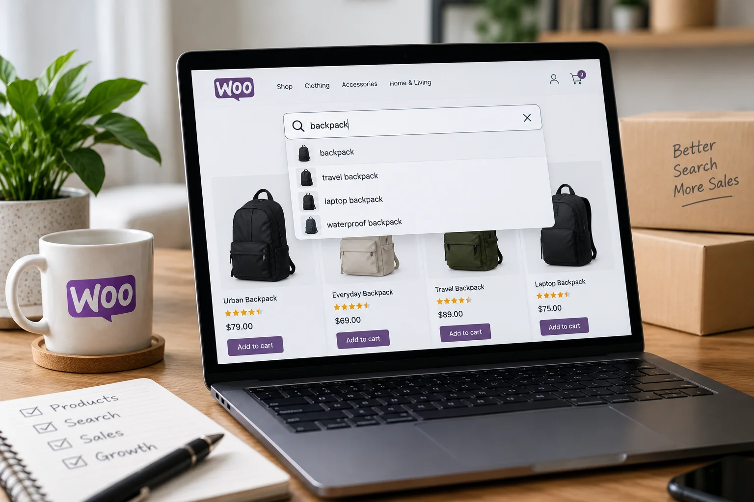WooCommerce search results page returning products by SKU and attribute