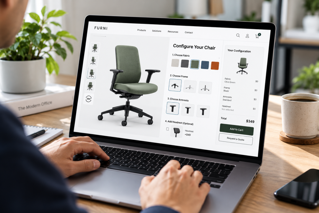Website Product Configurator Ecommerce
