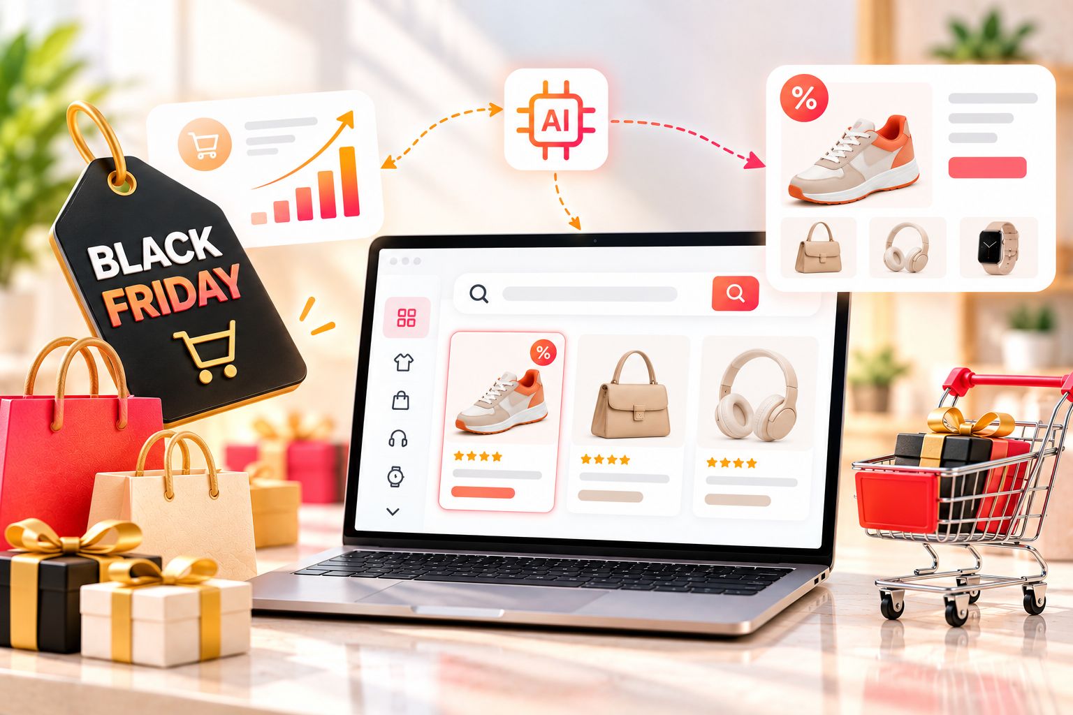 Black Friday search readiness checklist with 2026 holiday online spending forecast