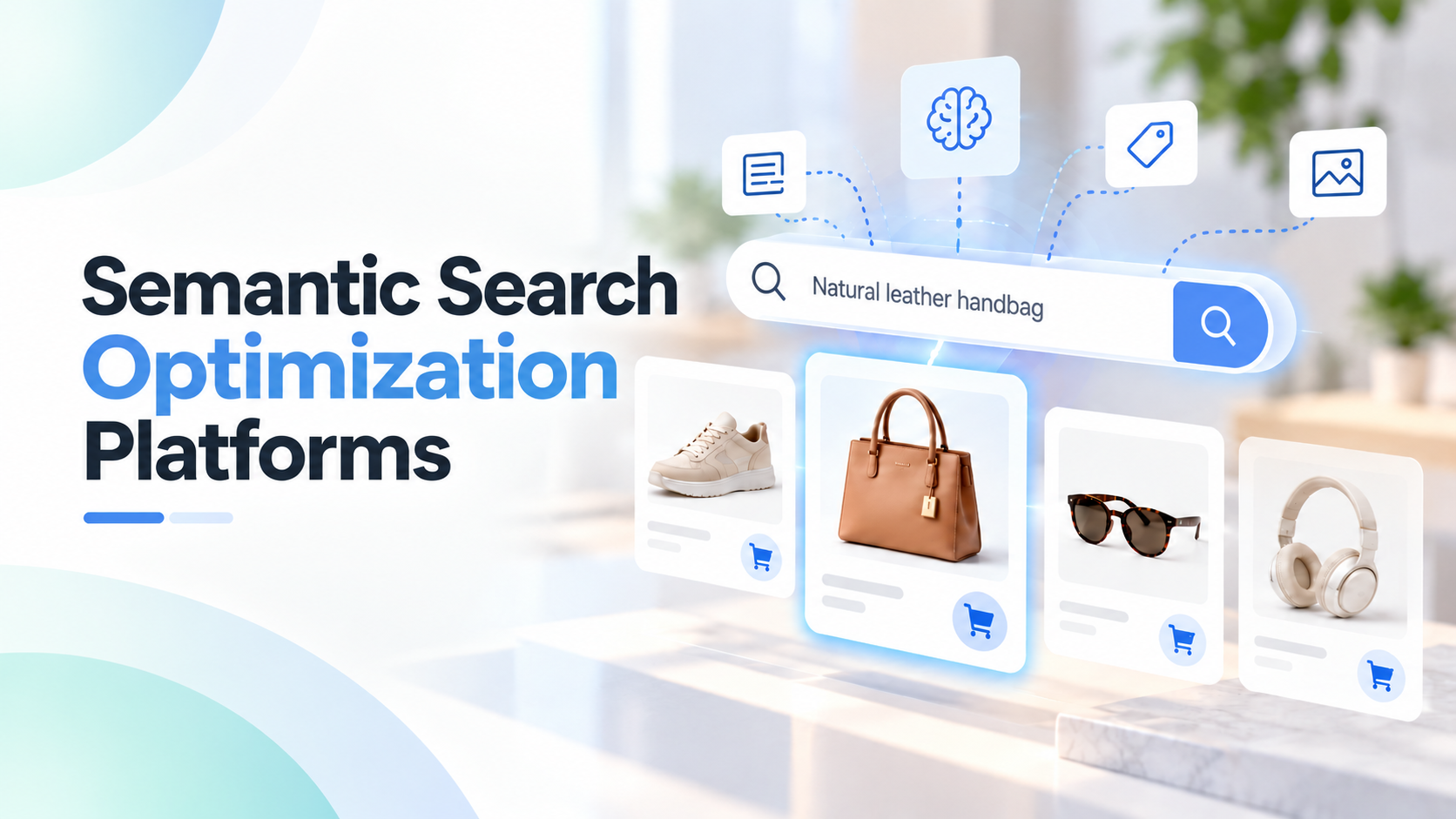 Semantic search optimization platforms comparison framework showing eight evaluation criteria